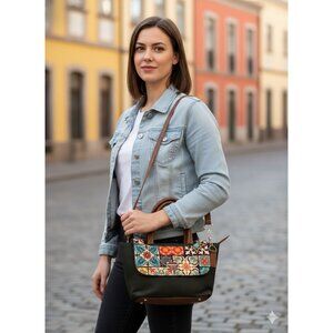 BELO HORIZONTE Amayya handcrafted handbag made of premium jute, model Sandy Bamb